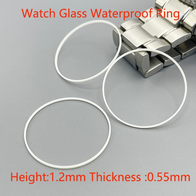 Dia 25-40mm Watch Glass Waterproof Ring O Ring Watch Gasket High 1.2mm Thick 0.55mm Watch Parts