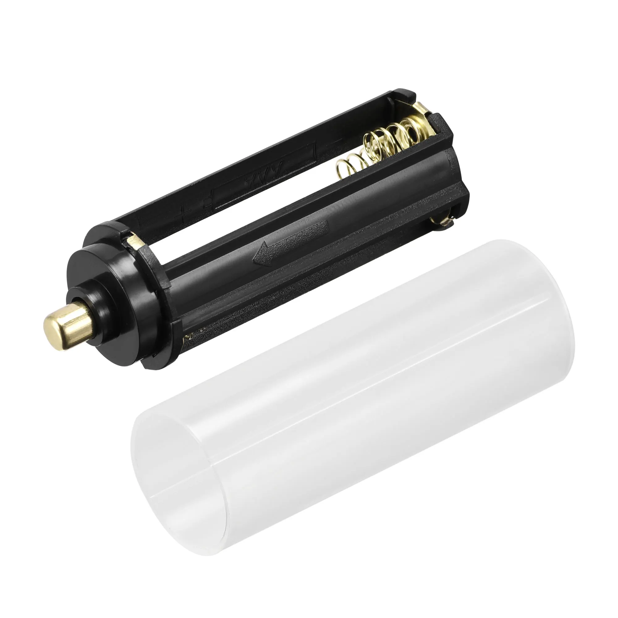 Uxcell AAA Battery 3x1.5V Storage Adapter Case 18650 Battery Holder Converter 4 Set
