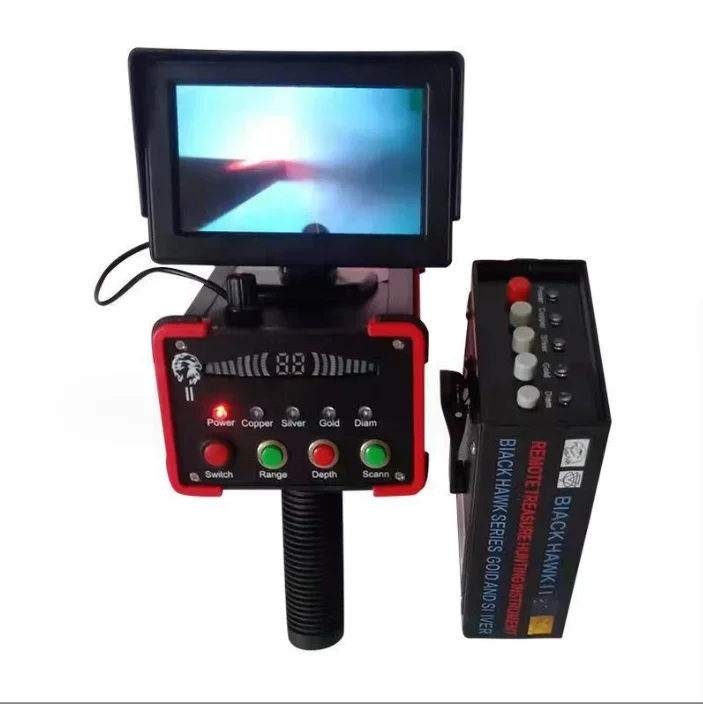 15 Meters Depth the New Black Hawk II Long Range  Remote Underground Metal Detector