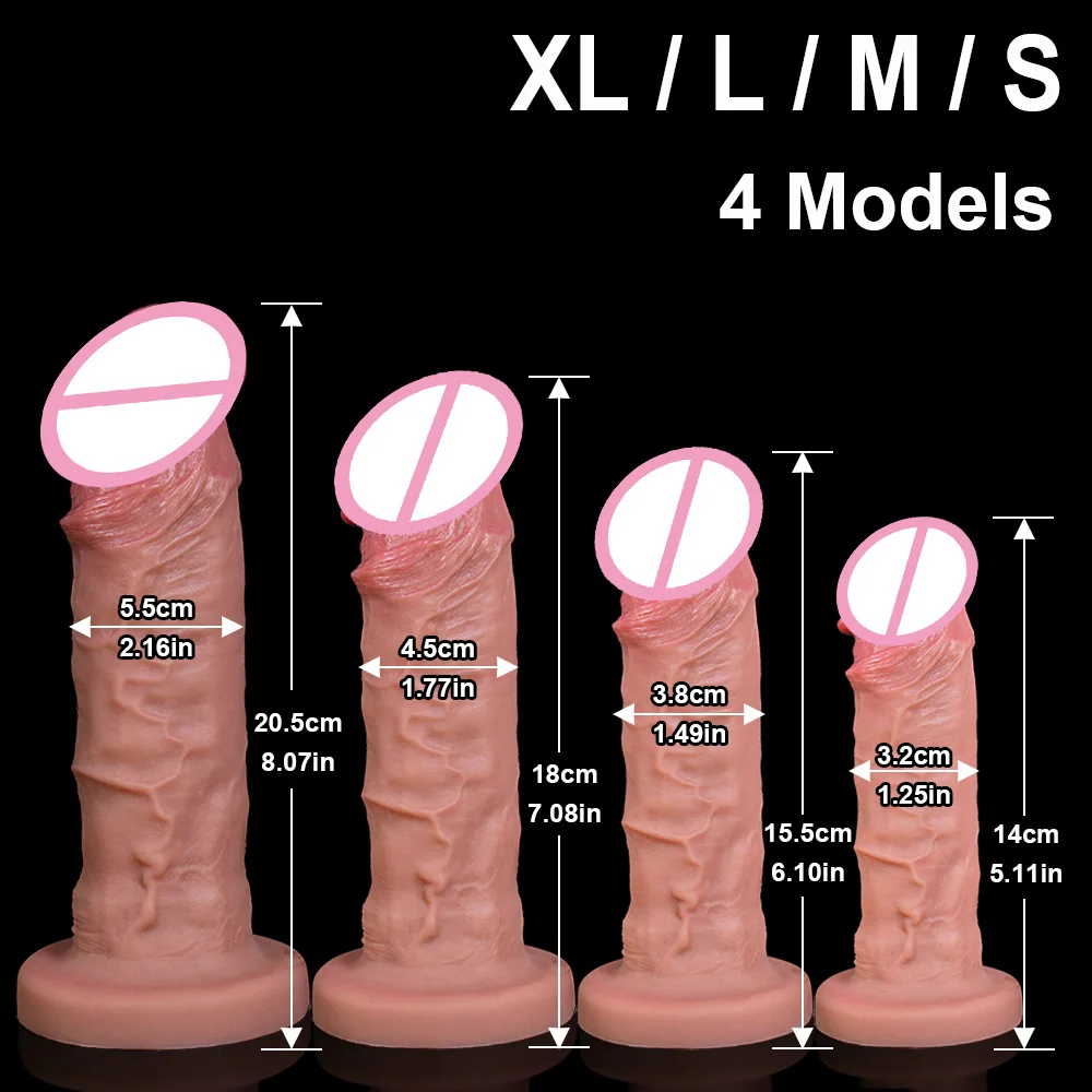 Cheap 4 Sizes Dildo Sexy Woman Big Glans Dicks Silicong Anal Butt Sex Toys Men Women Gay Huge Cock Orgasm Sex Toys Masturbator