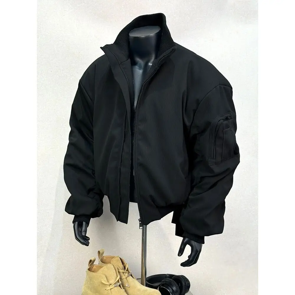 

Spring Autumn Pilot Jacket Outerwear Men's Casual Stand Collar Baseball Style Workwear Polyester Nylon Composite Fiber