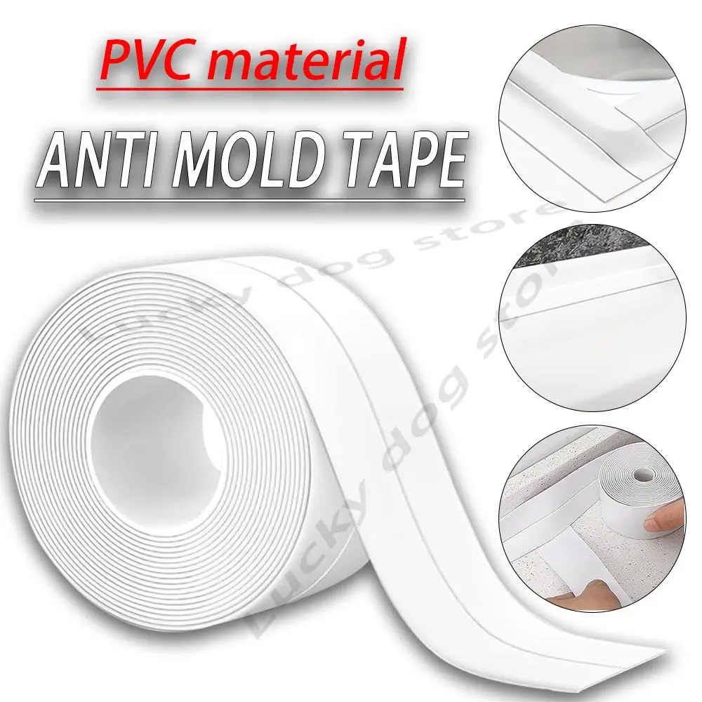 

Anti mold tape Bath Kitchen Caulk Tape Sealant Strip PVC Self Adhesive Tub Wall Sealing Tape Caulk Sealer Strip Sealant Tape
