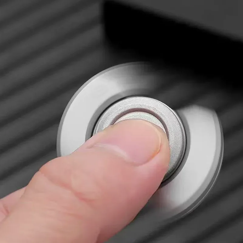 손가락 회전 장난감 금속 푸시 카드 스트레스 해소 회전 자석 흡착 스트레스 해소 도구