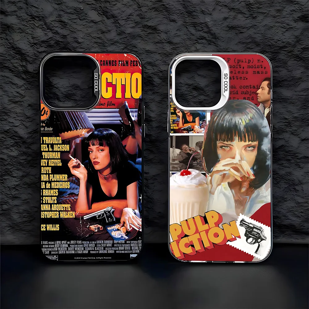 Fashion Pulps Fictions Phone Case For iPhone 16e 16 15 14 13 12 11 mini Pro Max X XR XSMAX 8 7 Plus Anti Fall Matte Back Cover
