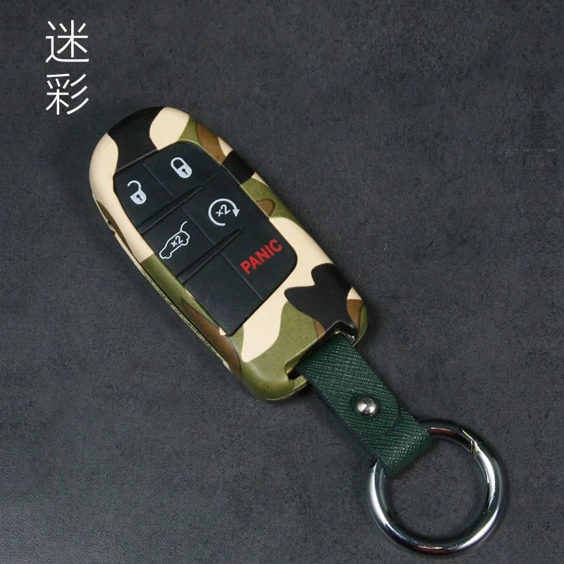 For Jeep Renegade Compass Grand Cherodekee Fashion Metal Car Key Protective Purse Case Keychain Car Accessories Key Wallet Bag