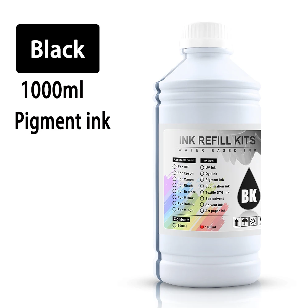 1000ml Pigment Ink For Epson T9451 T9481 T9441 T902XL WF-C5210 C5390 C5890 WF-C5710 WF-C5290 WF-C5790 WF-C869Ra PX-S884 Printer