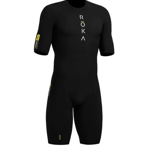 Imagen 2 del producto Traje de triatlón ROKA para Hombre, Jersey de Ciclismo de manga corta, mono, traje de triatlón, Trisuit, Ropa para correr