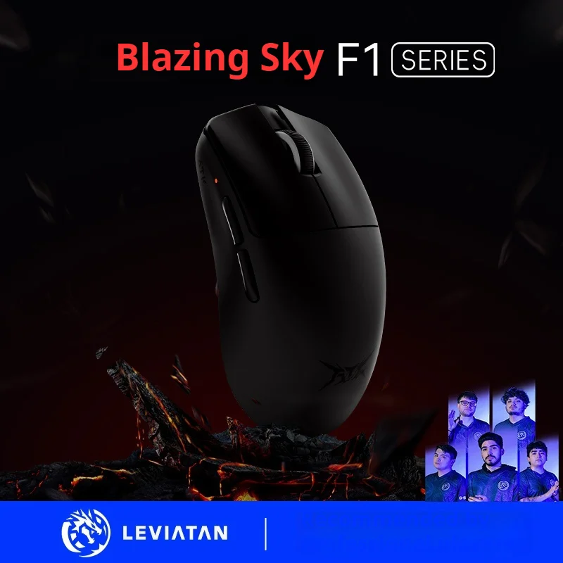 ATK Blazing Sky F1 2.4g Wireless Gaming Mouse Lightweight PAW3950 Sensor 8000hz Customize Smart Speed E-Sport Mouse For Gamer Pc