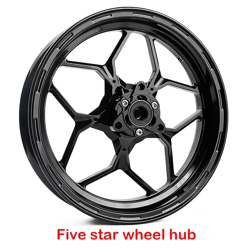 CNC 12*2.5-inch Single Disc Brake Aluminum Wheel Motorcycle Front Rim For Cygnus-X RSZ Niu N1S Ninebot ZEEHO Universal Modified