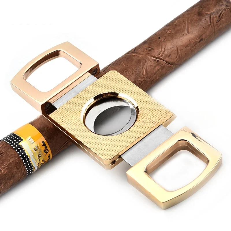 Cuban Cigar Cutter Portable Metal Sharp Guillotine Cigar Outdoor Travel Stainless Steel Cigar Scissors For