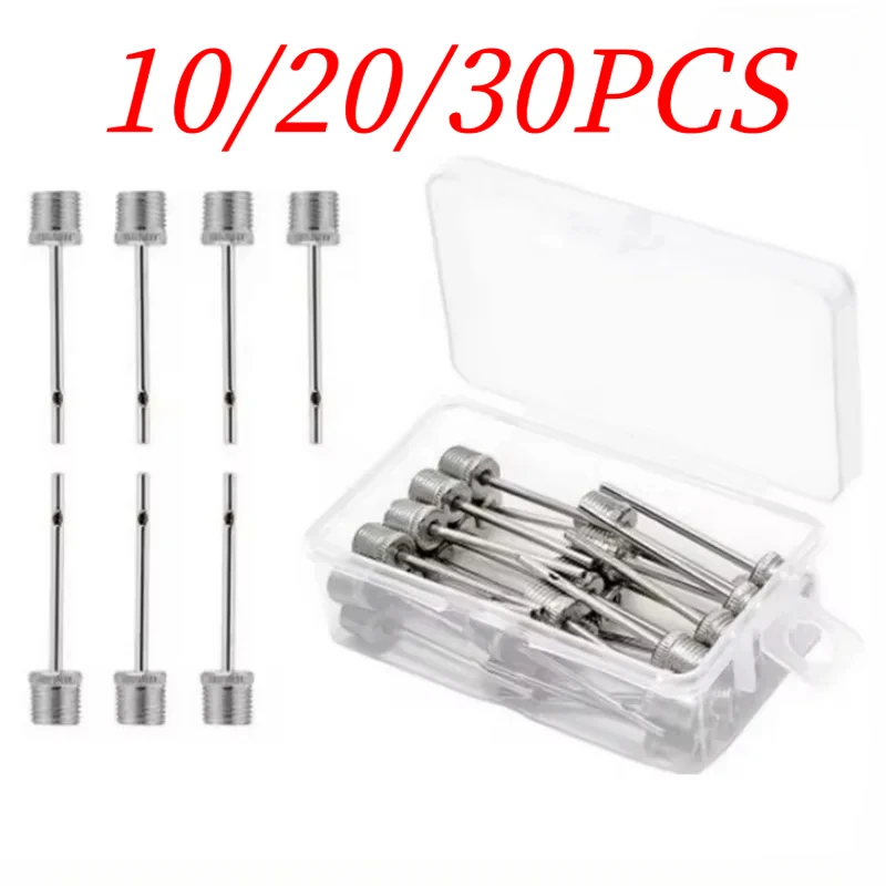 

5/10/20 шт., спортивный мяч, надувной насос, игла для футбола, баскетбола, футбола, надувной воздушный клапан, адаптер, насос из нержавеющей стали