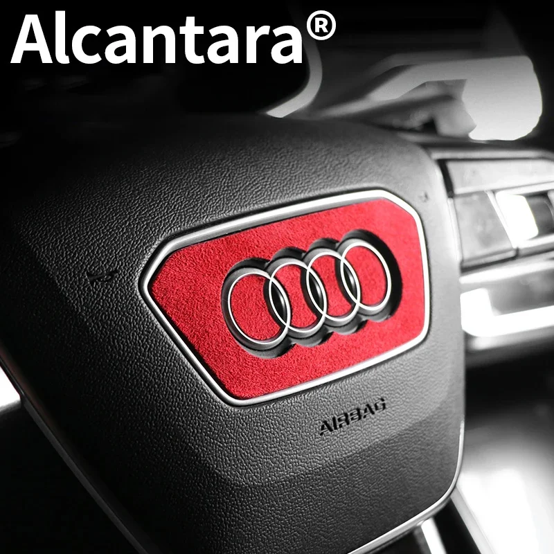 For Audi A3 8V A4 B9 A6 A7 A8 S6 S7 S8 Q3 Q5 Q7 Q8 S5 RS6 RS7 Car Steering Wheel Sticker Interior Accessories