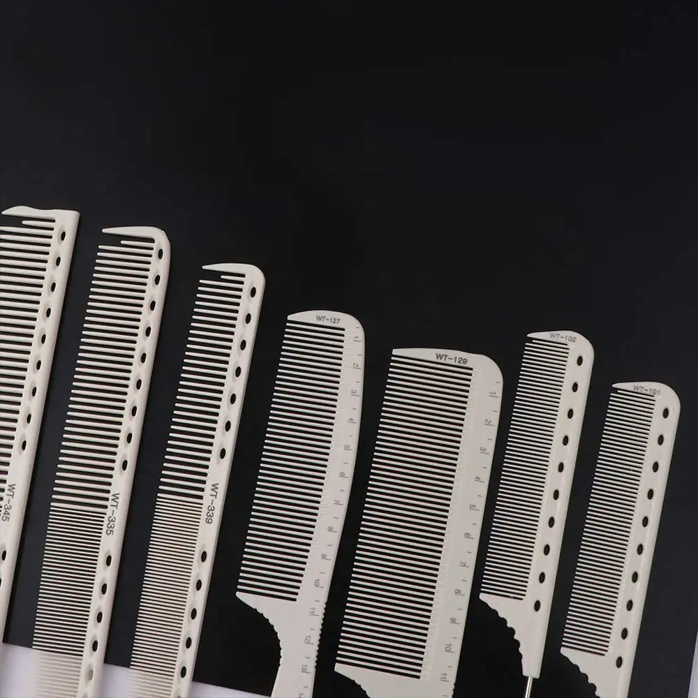 Double-sided Laser Scale Hair Comb Anti-static Hair Brushes Hair Cutting Comb Haircut Non-slip Handle