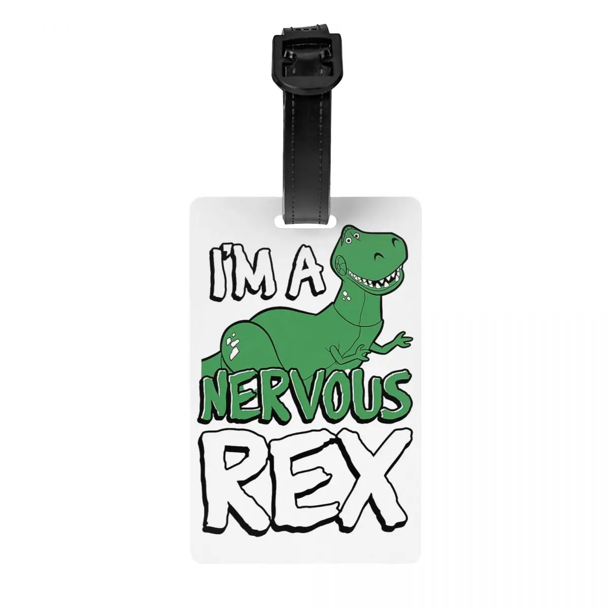 Przywieszka do bagażu Nervous Rex Toy Story Woody Cartoon Holder Baggage Boarding Tags Name ID Address Holder Przywieszka do bagażu Przywieszki do bagażu