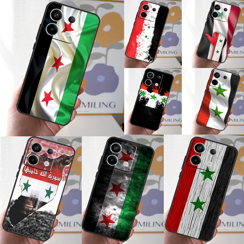 Syria Syrian Flag Funda For Xiaomi Redmi Note 12 11 10 9 8 13 Pro Plus 12S 11S 10S 9S 10A 9C 10C 12C 13C Case