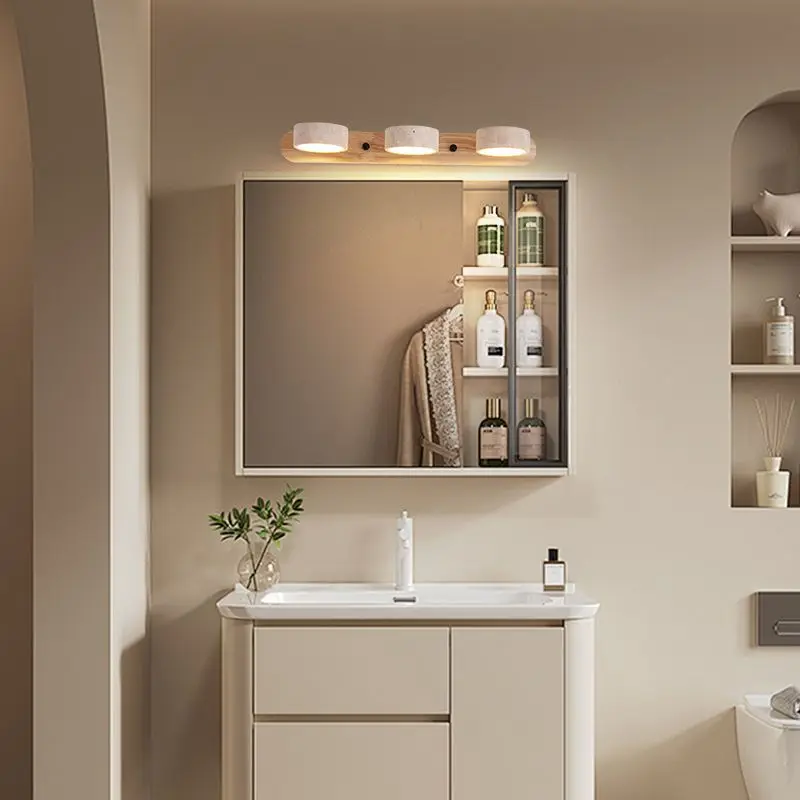 Japanese Vintage Minimalist LED Rotatable Vanity Wall Light for Bathroom Vanity Dressing Table Wash Basin Picture Lighting