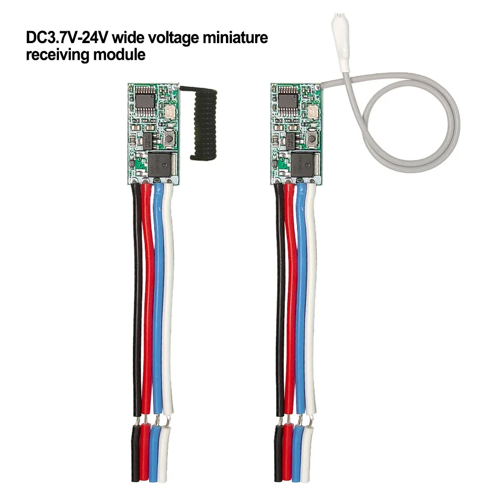 Universal Wireless Remote Control 3.6V-24V 433 Mhz 1CH RF Relay Receiver Control Switch Micro Module LED Light Strings Switch