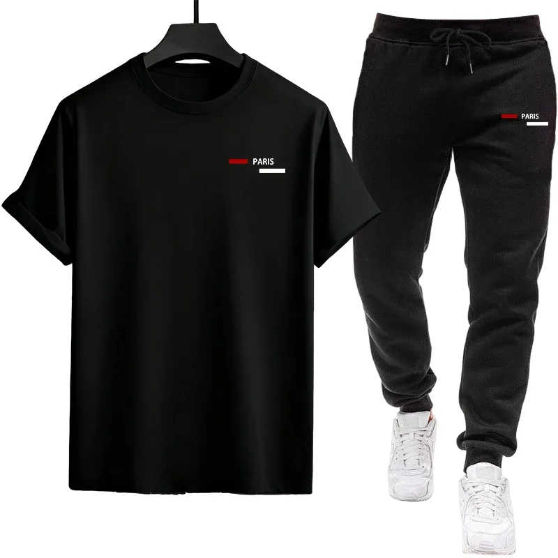 

Men's Tracksuit Casual Jogging Sports Single Piece Versatile Short-sleeved T-shirt and Sport Pants Daily 2026 Summer Outdoors