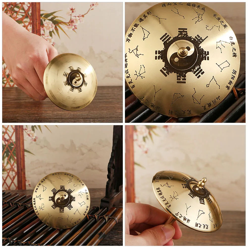 

Rotating Windmill Handlebar Vintage Umbrella Craft Decor Small Miniature Metal Brass Desk Table Shelf Ornament Feng Shui Tai Chi