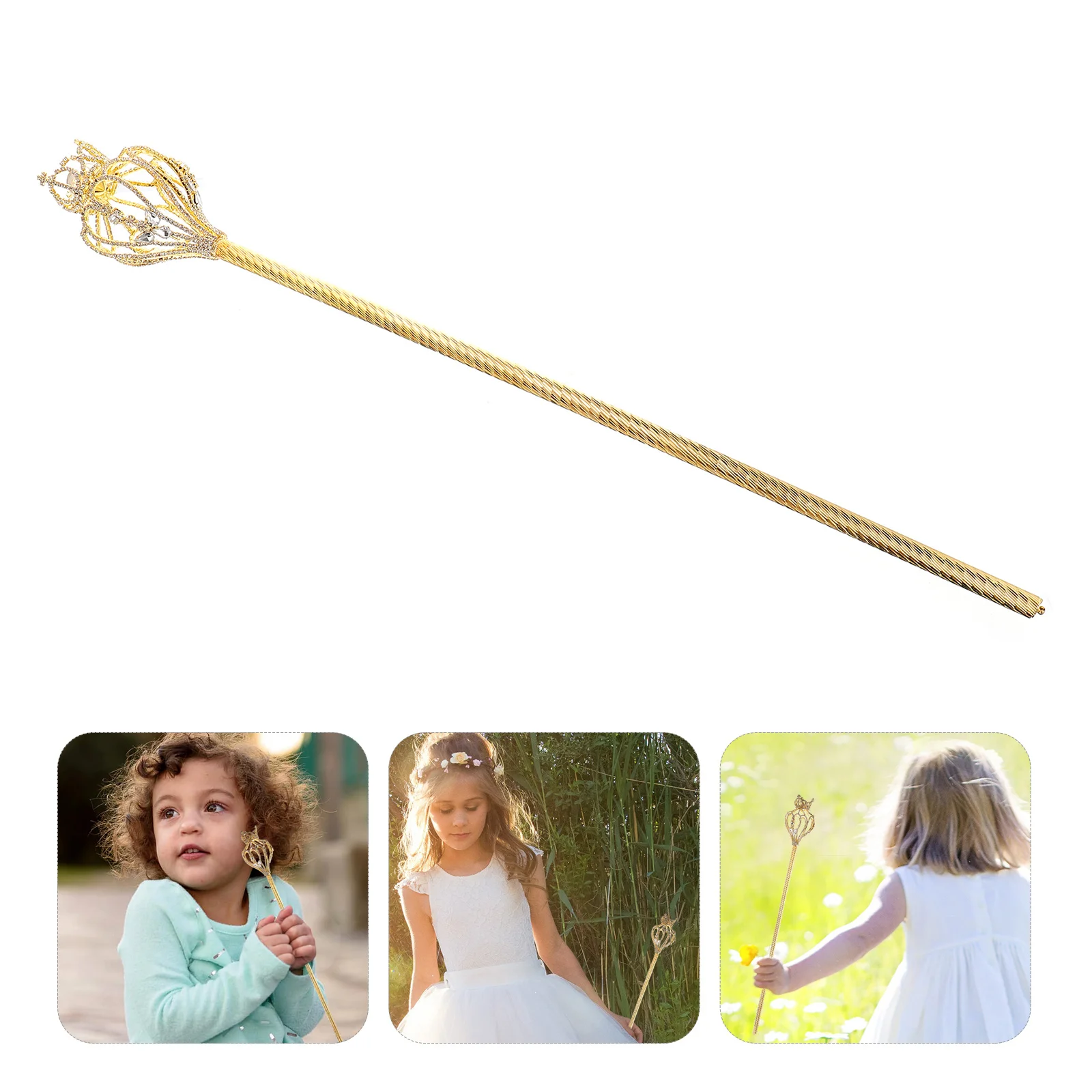 

1Pcs Fairy Wand Decorative Cosplay Cane for Halloween Birthday Stage Performance Wedding Party Celebration