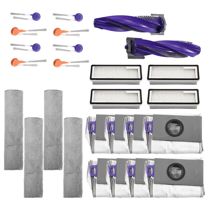 

[NEW!N92R】 Compatible For Narwal Flow Parts Main Side Brush Hepa Filter Mop Clothpads Dust Bag Replacement Accessories