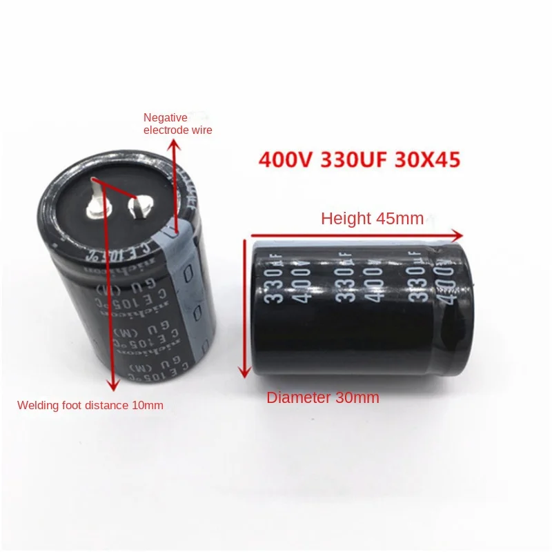 1PCS 400V330UF 30X45 nichicon electrolytic capacitor 330UF 400V 30*45 GU 105 degrees.