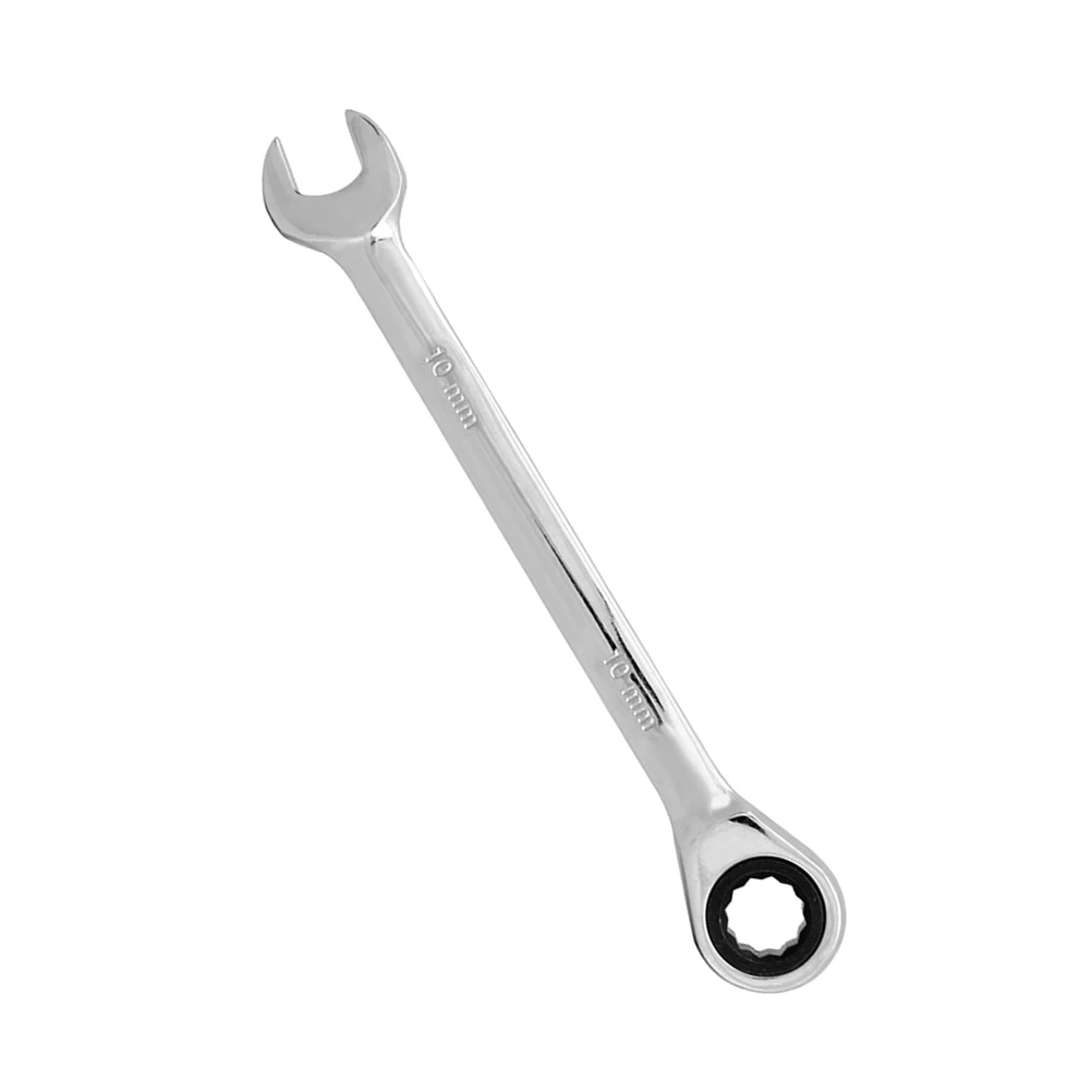 

2pcs 10Mm Ratchet Durable Steel Two Way Design Easy Use Tight Spaces Emergency Spanner Wrench Tool Ratcheting Wrench