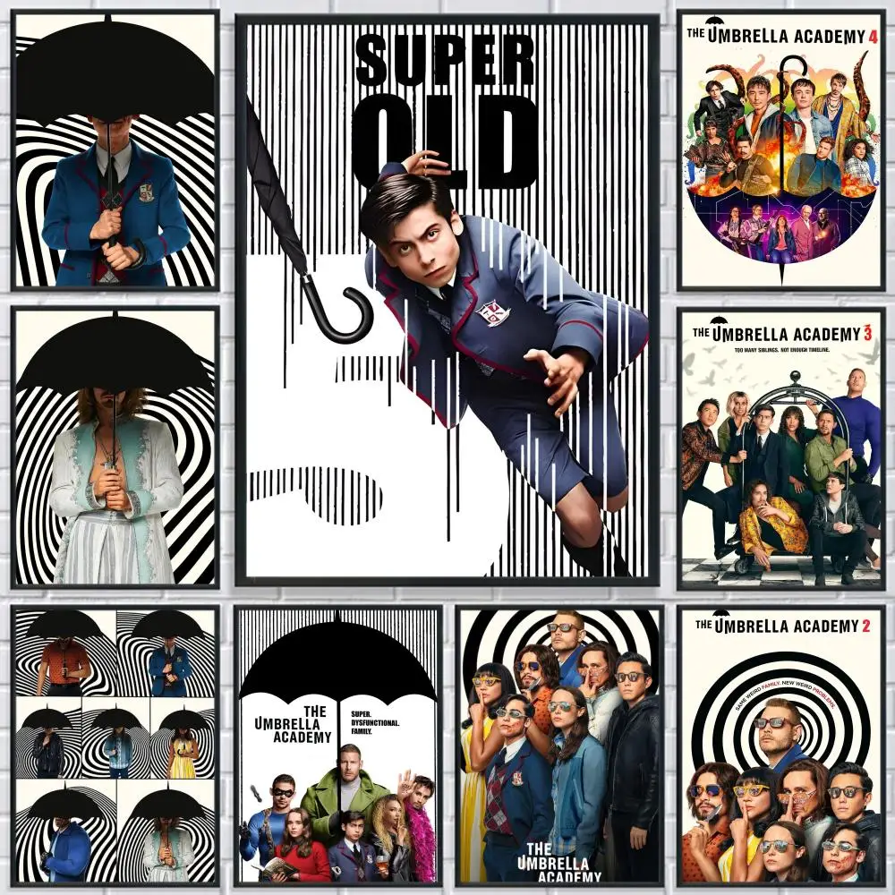 

The U-Umbrella Academy Movie Poster HD Print Personalized Canvas Wall Mural Art Poster Photos for Living Room Home Decor Durable