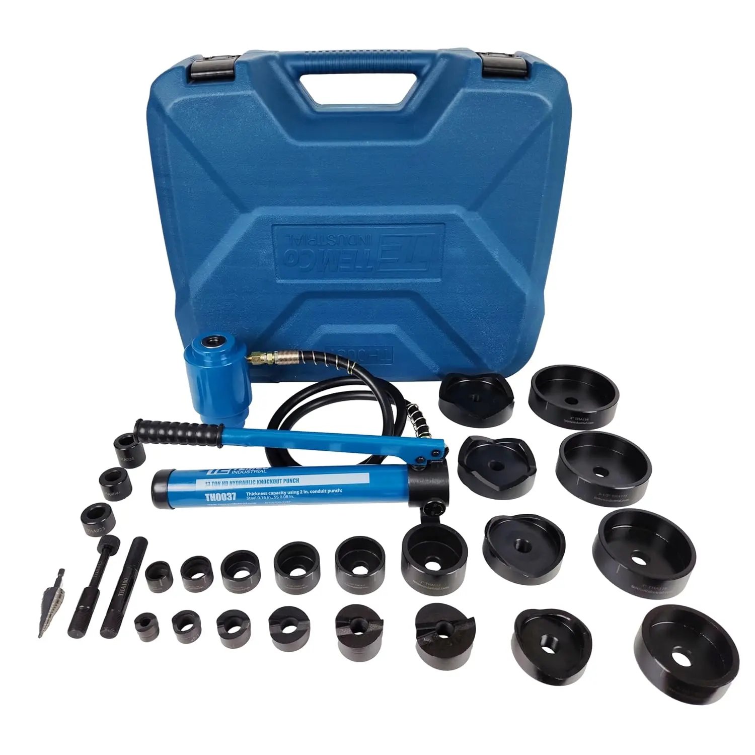 Punch Electrical Conduit Hole Cutter Set KO Tool Kit 5 Year Warranty