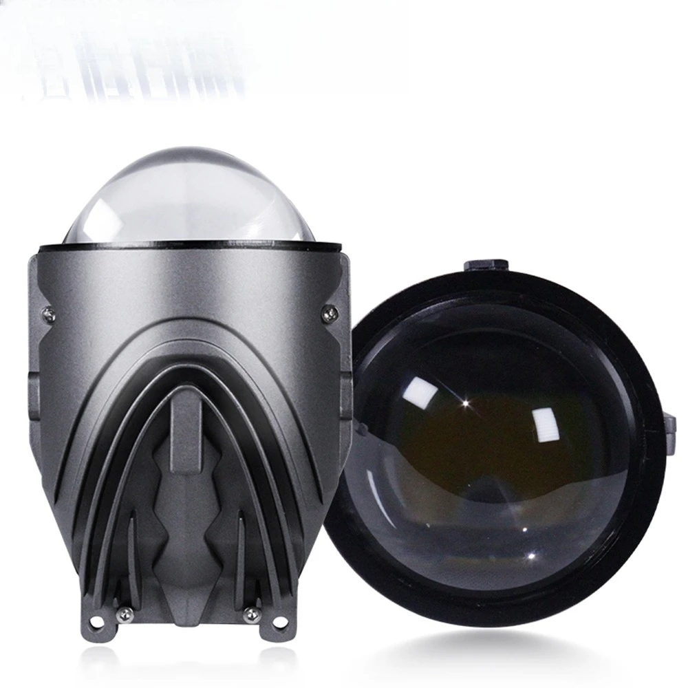 F3.0 Three Color Laser Bi-Lens Fog Lamp 70W Universal Bracket High Low Beam Auto Fog Projector
