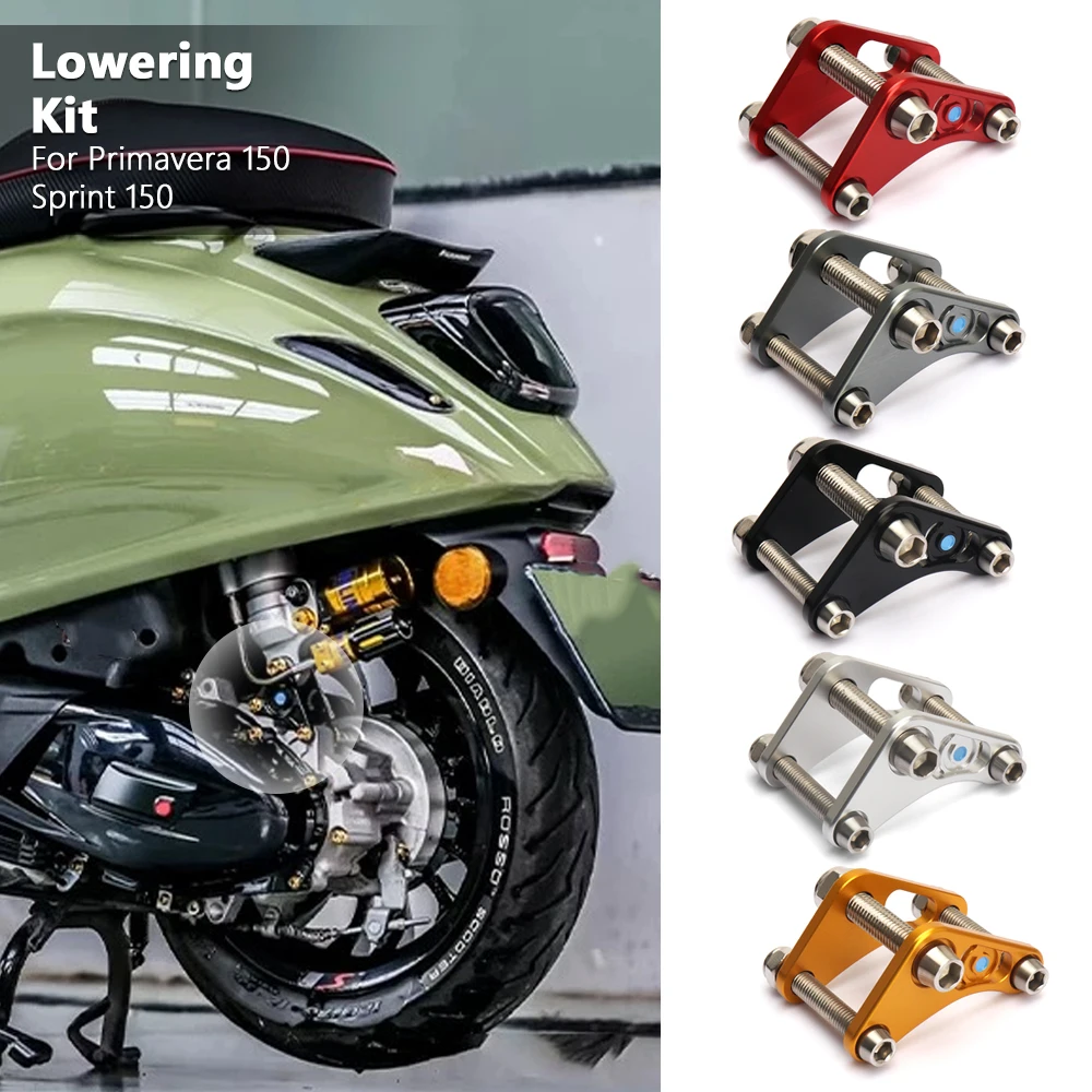 

Motorcycle Accessories Rear Shock Absorber Body Lowering Kit For Vespa Sprint SPRINT 150 Primavera PRIMAVERA 150