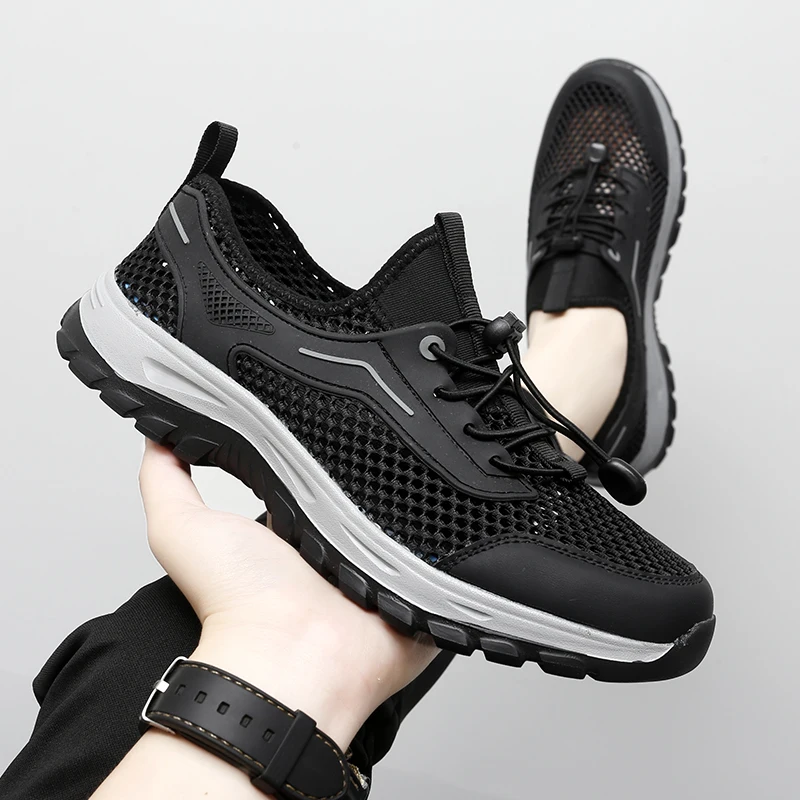 Summer Neutral Outdoor Hiking Shoes Soft And Shock-Absorbing Mesh Sports Shoes Anti Slip And Wear-Resistant River Tracing Shoes