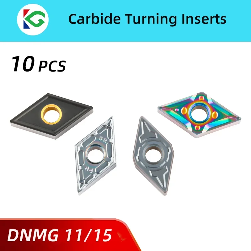 Dnmg 150404 Dnmg 150608 Inserir Placas de Carboneto Dnmg 110404 110408 150404 150408 150412 150604 150608 Inserções de Torno de Metal Duro 10 Unidades