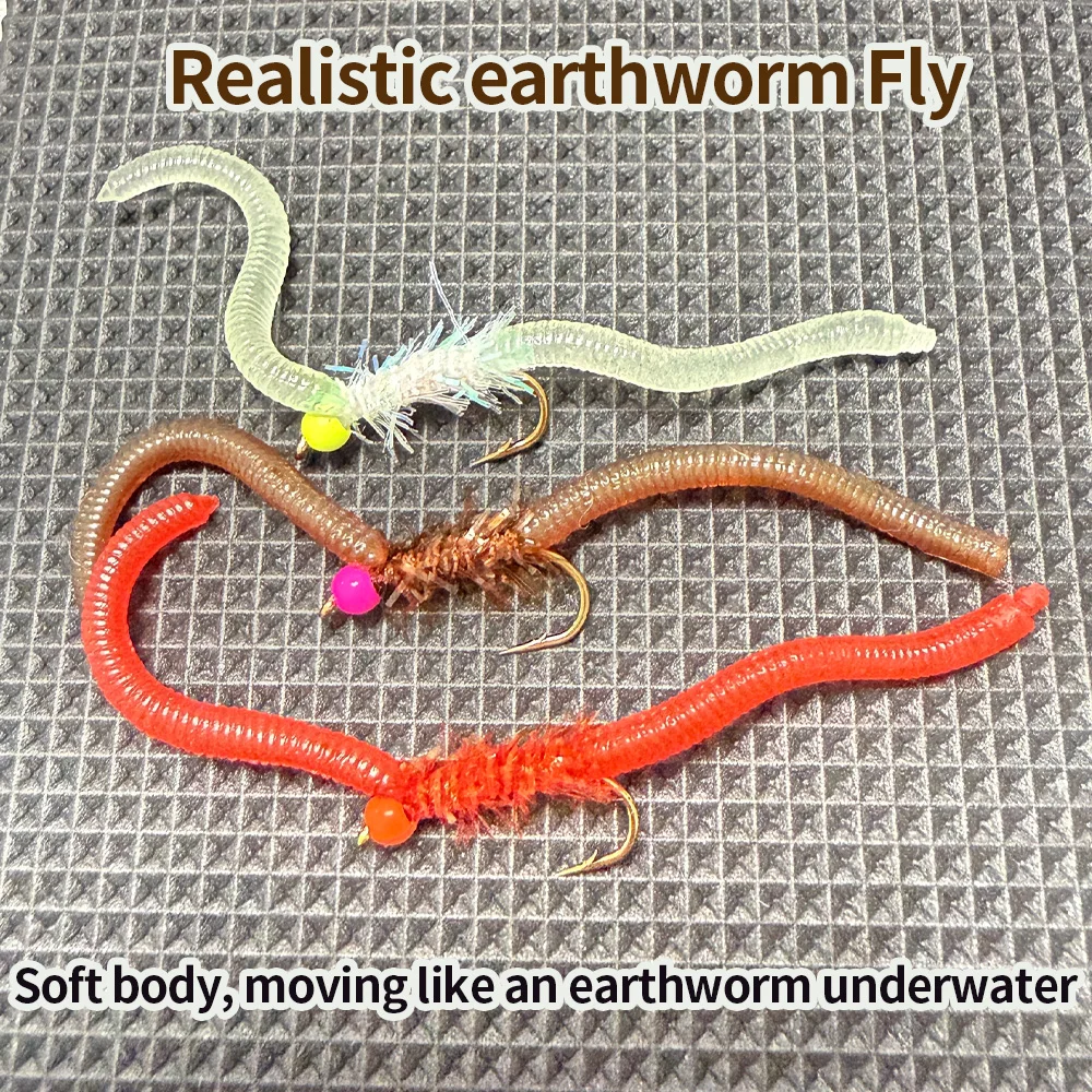 9-teiliges Set UV- und Leuchtperlenköder San Juan Fly Weichköder für Forellen-, Barsch- und Karpfenangeln im Süßwasser – Detail 3