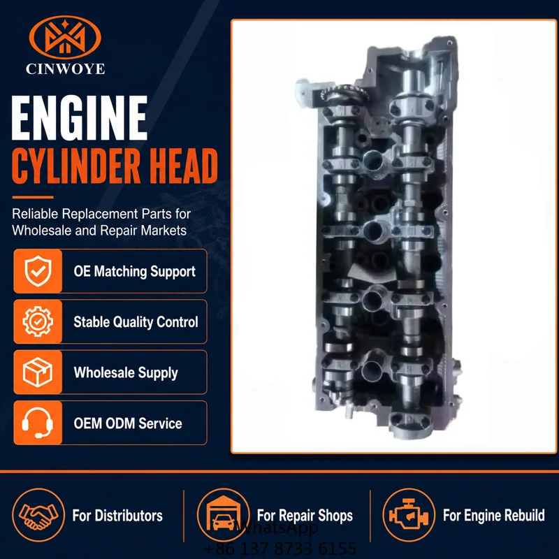 Cylinder Head 22100 23780 For G4GC 2.0 Liter DOHC 16V Engine Aluminum OE Specification Fit Compact Sedan SUV Models