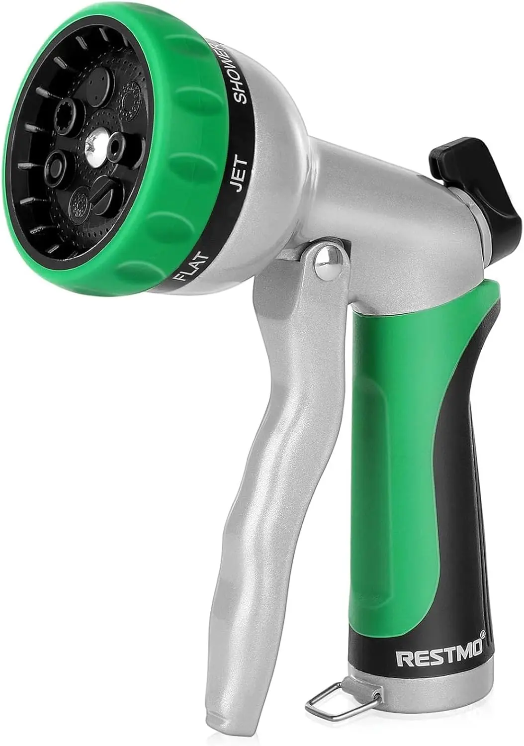 

Heavy Duty Metal Garden Hose Nozzle, 7 Adjustable Patterns, High Pressure with Flow Control