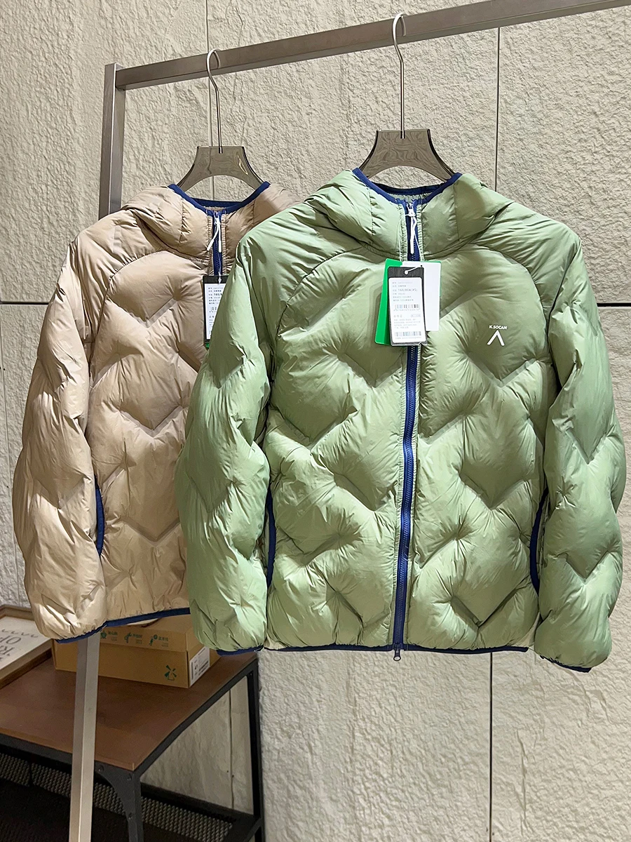 

Outdoor Casual Hooded Cotton Jacket Men's New Autumn Winter Fashion Urban Style Warm Nylon Fabric Zipper Coat for Couples