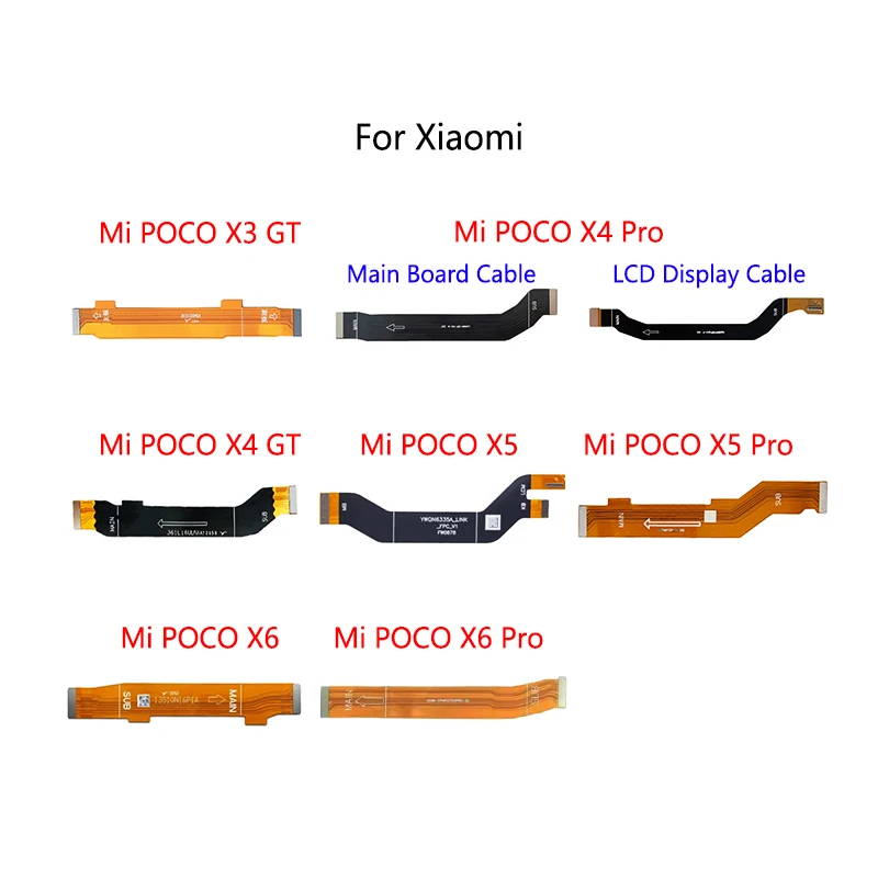 LCD Display Connect Motherboard Cable Main Board Flex Cable For Xiaomi Mi POCO X3 GT X4 Pro X5 X6 Pocophone