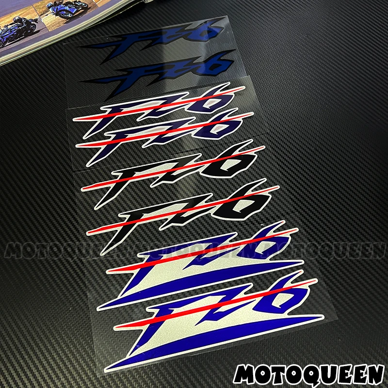 For FZ 6 FZ6 Sticker Motorcycle Fairing Body Tank Pad Side Emblem Label Logo Decoration Reflective Motorbike Decals Stickers