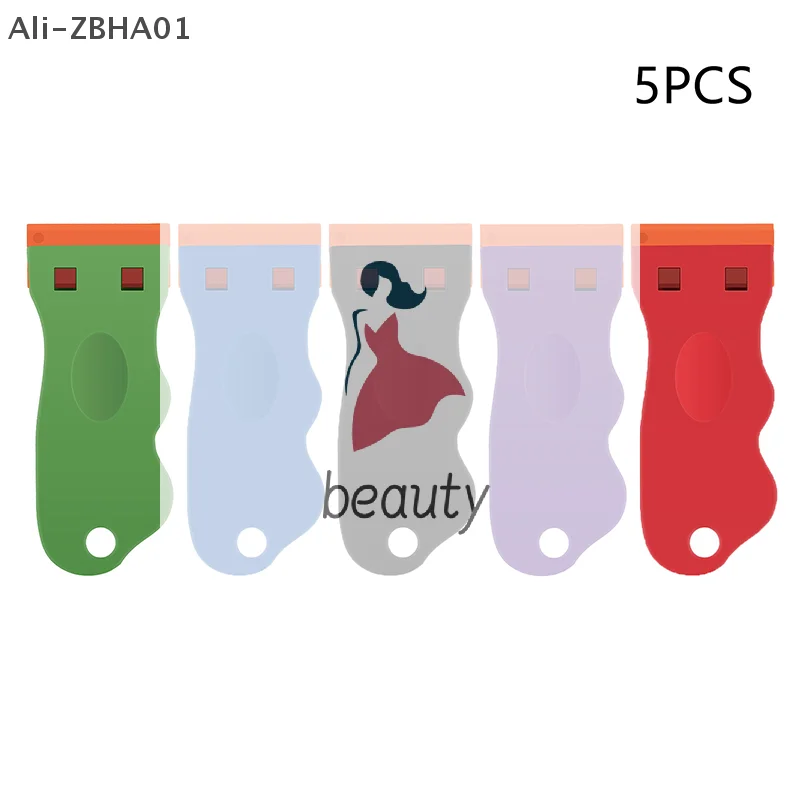 Removable Cleaning Shovel Glue Stickers Tools Nail Art Scraper French Manicure Stamp Plastic Scraper For Nail Art Accessories