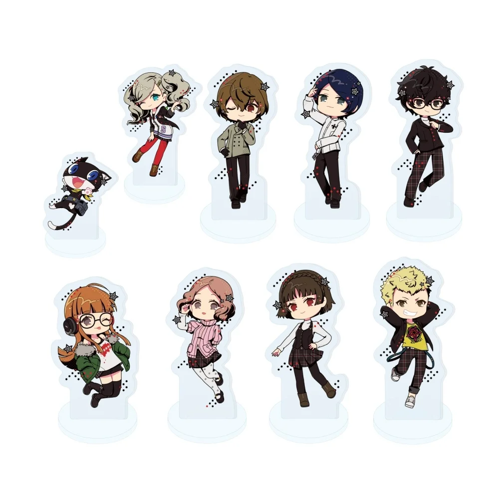 Hot Persona 10cm Acrylic Stand Ren Amamiya Goro Akechi Character HD Desktop Study Decor Collection Exquisite Anime Gift