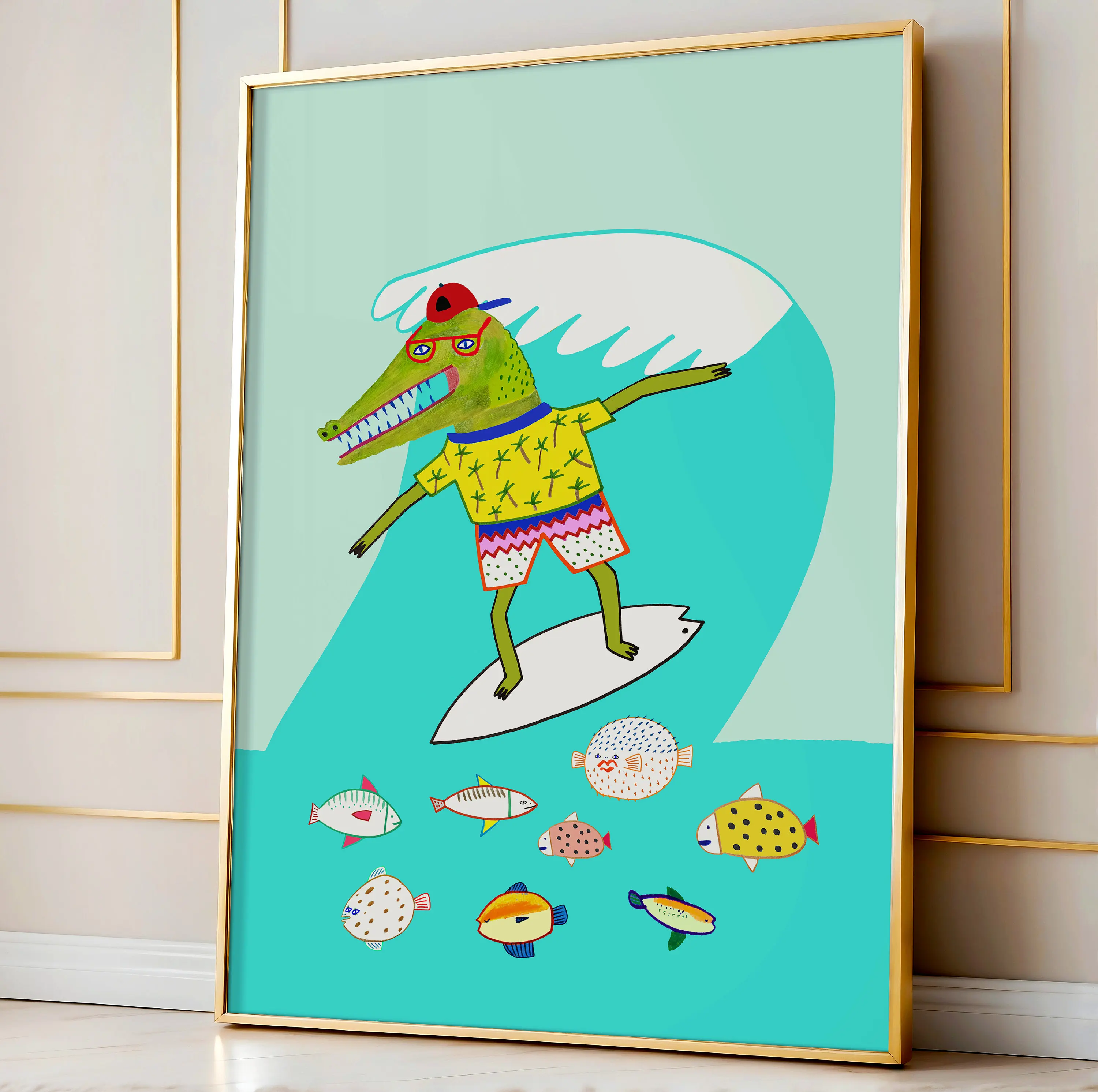 ملصق فني لجدار متزلج الدب ، الكوالا ، التمساح ، البومة ، ركوب الدراجات ، التزلج على الجليد ، الصور ، اللوحة القماشية ، الغرفة ، ديكور المنزل ، هدية #4