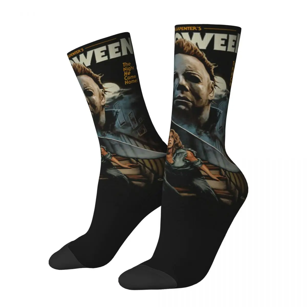 

Casual Horror Film Halloween Michael Myers Knife Men Women Socks Leisure Applicable throughout the year Dressing Gifts