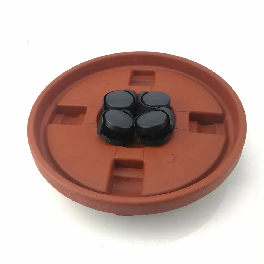 2 Piezas de Bandejas Giratorias Universales para Macetas con Ruedas Extraíbles para Uso en Interiores, Exteriores, Jardín, Hogar y Oficina, 30 cm de Diámetro