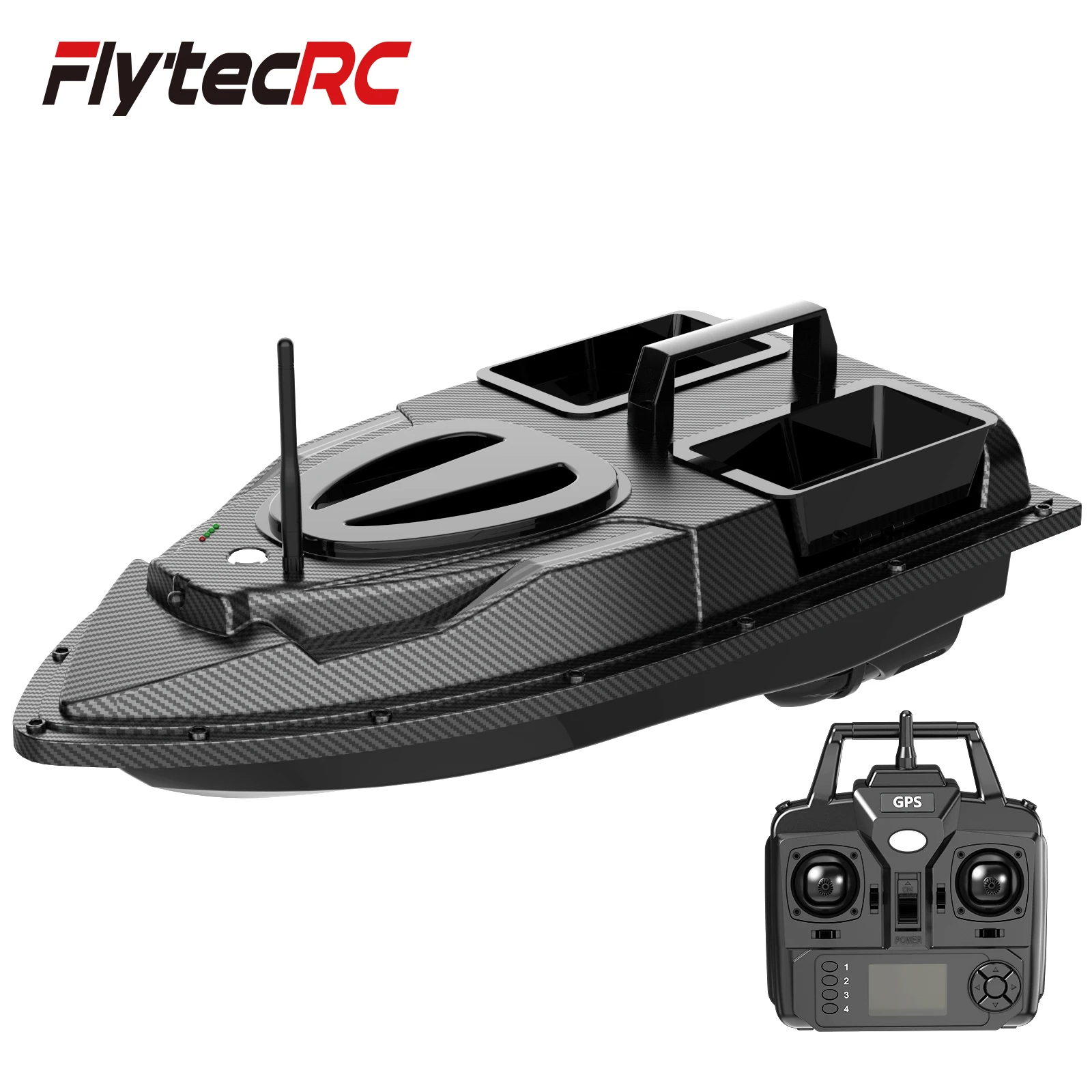 Flytec V900 Electric 40 Points GPS RC Fishing Bait Boat Night Light 500M Distance Remote Control Boat Auto Return Boat