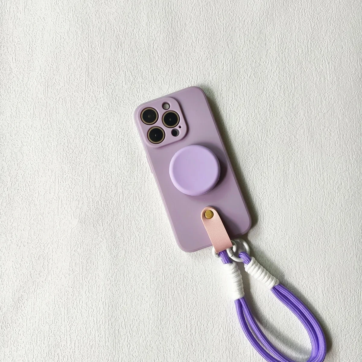 Lanyard Wrist Strap Stand Phone Holder Silicone Case for Iphone 15 14 13 12 11 Pro XS Max Mini XR X 8 7 6 6S Plus SE 2020 Cover