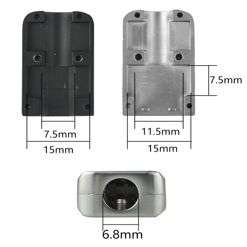 سبائك الألومنيوم USB التوصيل 2.0 A & B موصل ملحومة لتقوم بها بنفسك فك كابل بيانات الملحقات