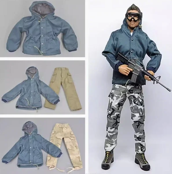 1/6 Scale Male Army Navy Soldier Modern Coat Jacket Camouflage Pants Leisure Clothes Model for 12'' Action Figure Accessory DIY