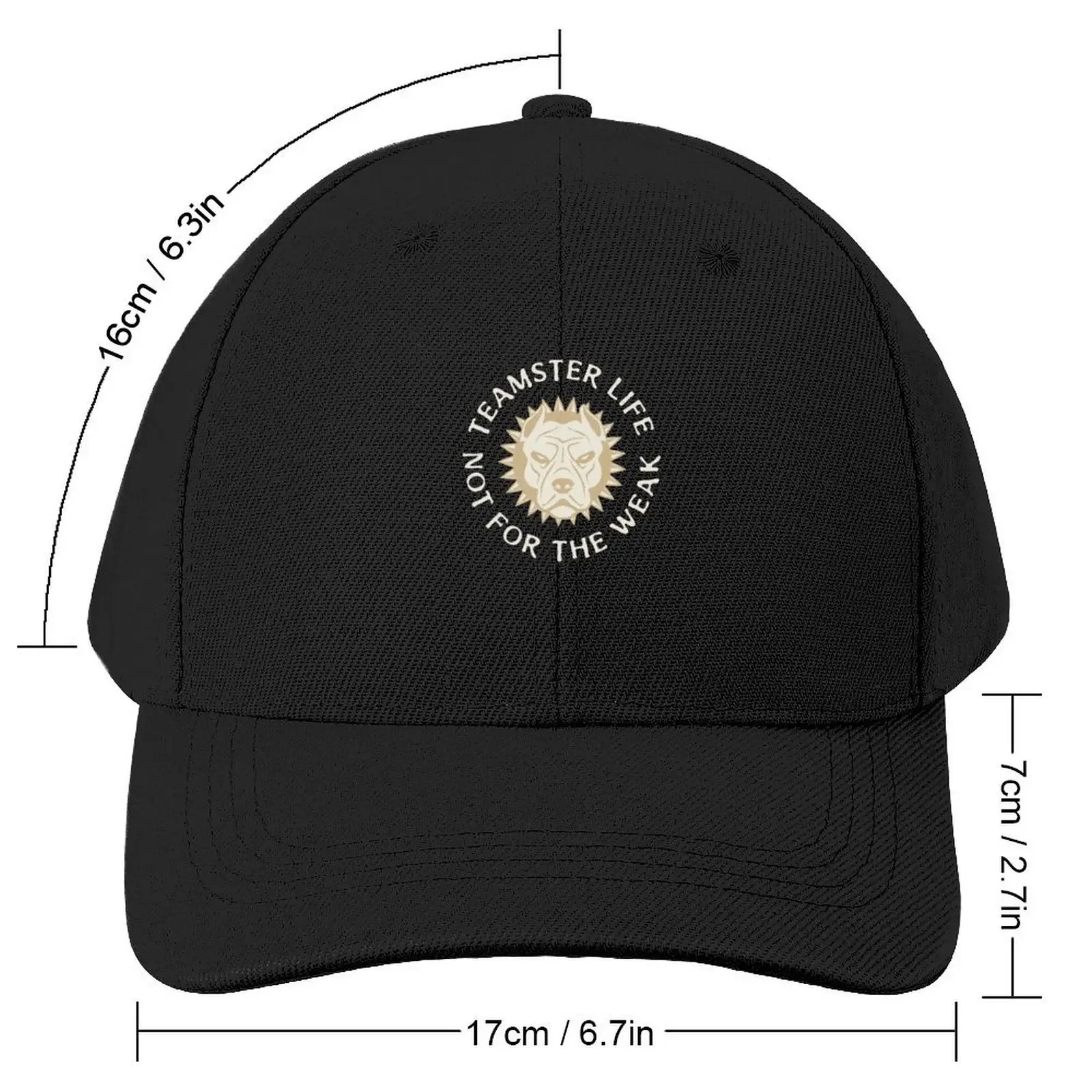 American Pit Bull Teamster Life Not for the Weak Baseball Cap Golf Wear New Hat Gentleman Hat Hat Beach Hats Man Women's