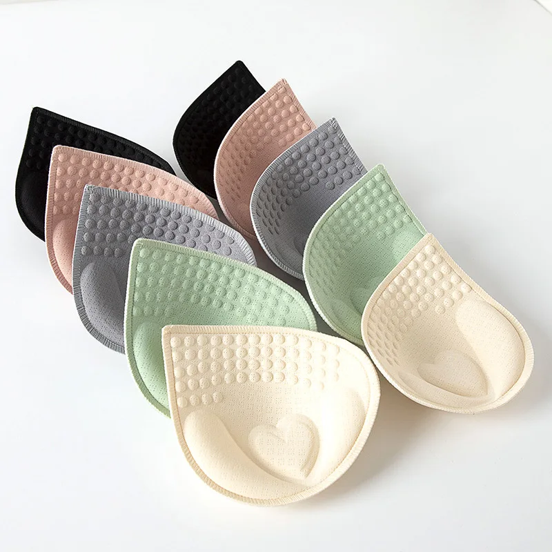 Sponge Foam Push Up Pads Enhancer Chest Cup Thick Bikini Swimwear Inserts Triangle Bra Pad Woman Swimsuit Pad Sports bra pad